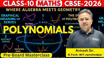 🔥 Polynomials | Class 10 Maths 📘 | Complete Revision + MIQs | Pre-Board Preparation CBSE 2026