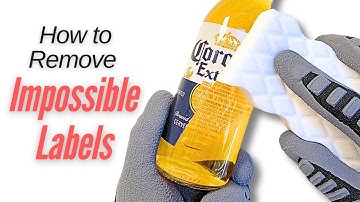 How To Remove Impossible Labels From Glass Bottles 🫙