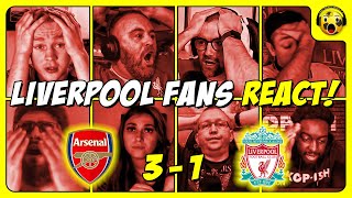 Liverpool Fans DEVASTED Reactions to ARSENAL 3-1 LIVERPOOL | Premier League