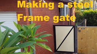 Making a Steel Frame Gate with a Birch Plywood Insert Making a Steel Framed Gate with a Baltic Birch Plywood Timber Insert. Steel work fabrication by Nick Mansell from Life Cubed http://