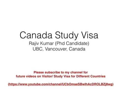 This video explains the step by process for applying online study visa canadian university. it shows how to fill application form a...