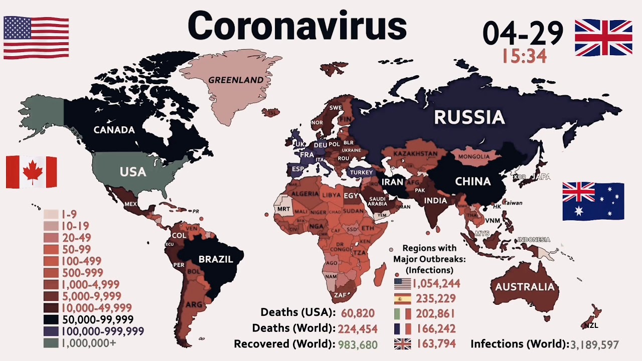 10 Million Corona virus Cases & 500,000 Deaths Worldwide - YouTube