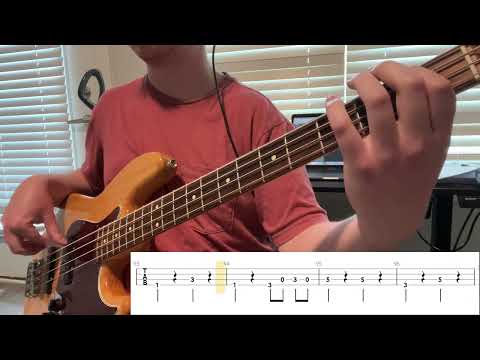 Alan Jackson - Chattahoochee (Extended Mix) Bass Cover (with Play Along tabs)