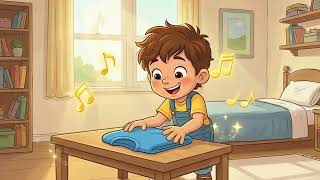 The Folding Song 🎵 Learn to Fold Clothes with Music!
