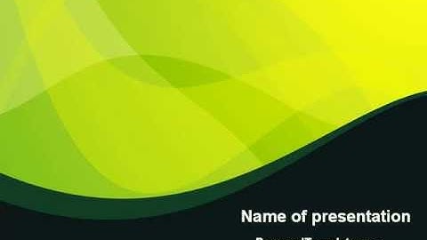 Green Leaf Design PowerPoint Template by PoweredTemplate.com