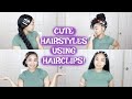 HOW TO: EASY HAIRSTYLES with Hair Clips!! | Long Curly Hairstyles