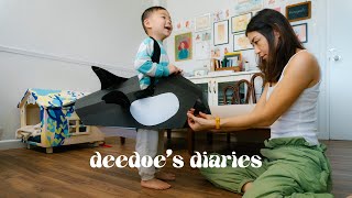 DIY Orca costume | DIY with Deedoe