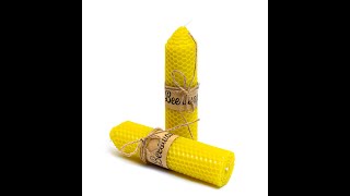 Phyther Natural Beeswax Pillar Candles