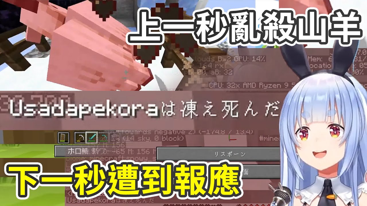 花了長時間為了得到山羊號角的Pekora在得手後就直接..最後屑兔慘遭綜藝之神凌虐...【兎田ぺこら/兔田佩克拉】【Hololive中文精華】