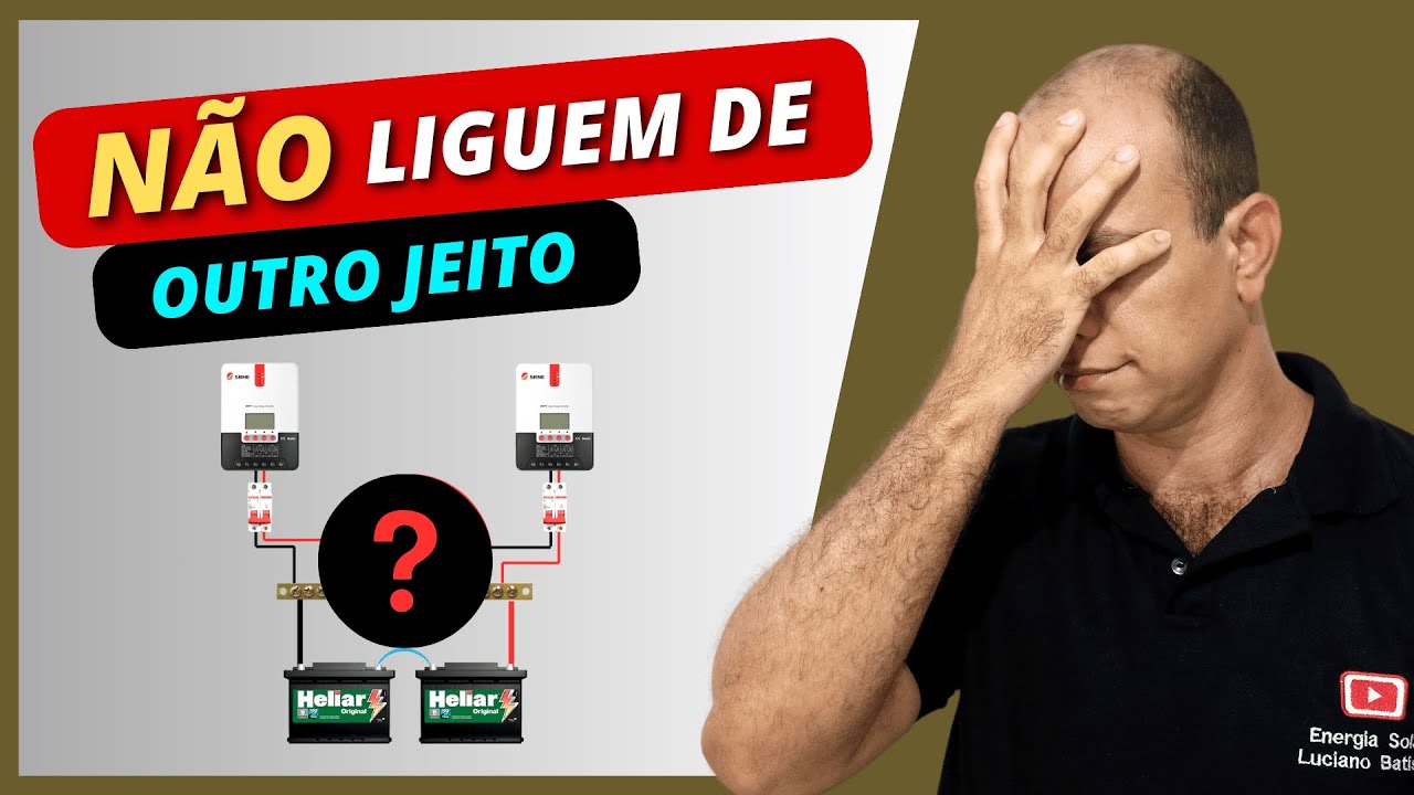 ✅ Forma CORRETA de como ligar CONTROLADOR de carga em PARALELO | Energia solar