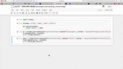 Hello World with Lithops Cloud
