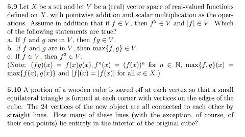 NBHM PhD 2019 ( Question No 5.9, 5.10 )