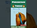 percentage Tricks for the students