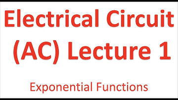 1 - AC Electrical Circuits - Exponential Functions