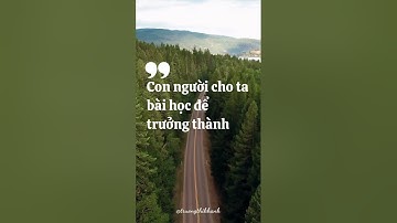 Con người cho ta bài học để trưởng thành #thaydoinhanthuc #phattrienbanthan 