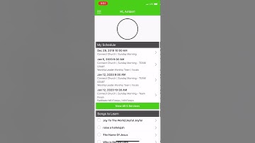 Elvanto app for Connect worship team