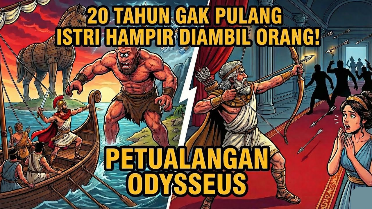 20 Tahun Gak Pulang, Istri Hampir Diambil Orang! Kisah Tragis Odysseus