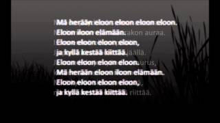 Video thumbnail of "Tuure Kilpeläinen - Eloon LYRICS"