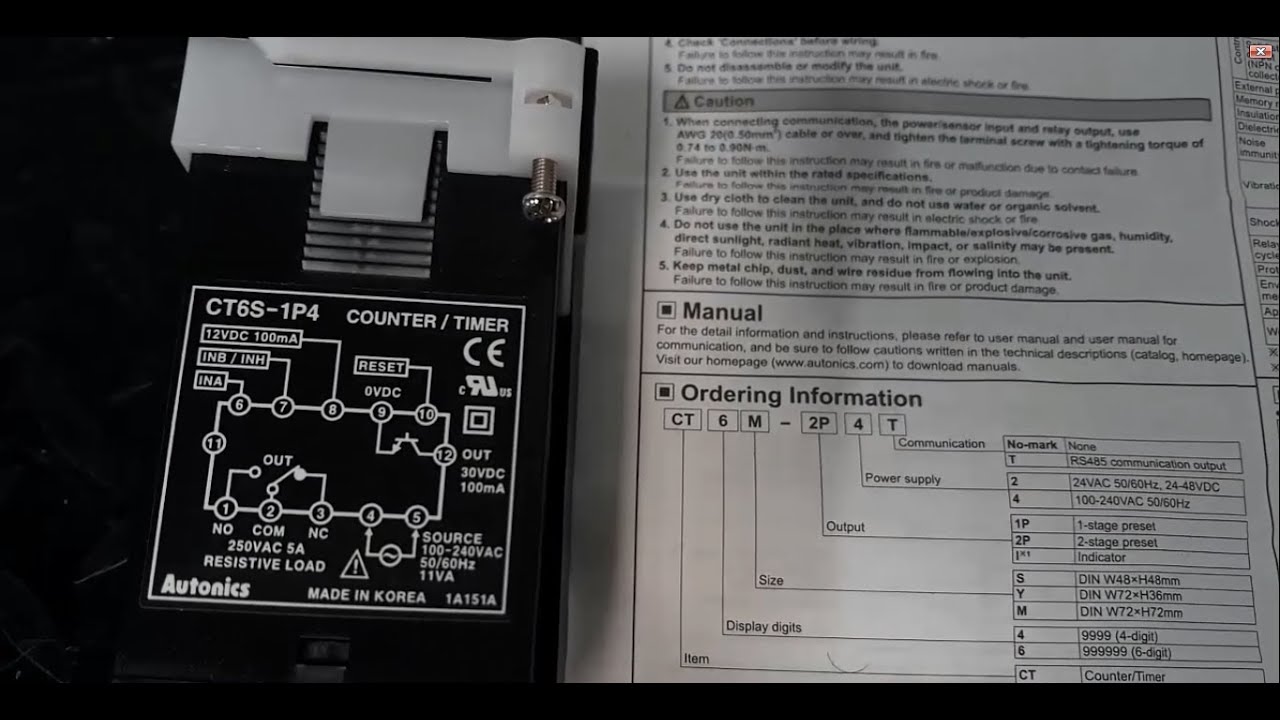 COMO CONFIGURAR  AUTONICS CT6S 1P4
