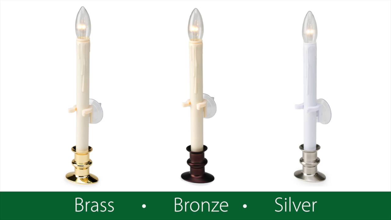 Suction Cup Window Candle with Auto Timer SKU 88025 Plow & Hearth