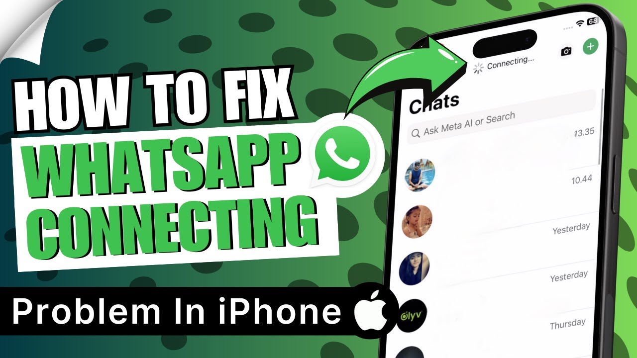 How to Fix Whatsapp Connecting Problem in iPhone - YouTube