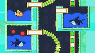 save the fish / pull the pin level 3685 - 3708 android game save fish pull the pin / mobile game