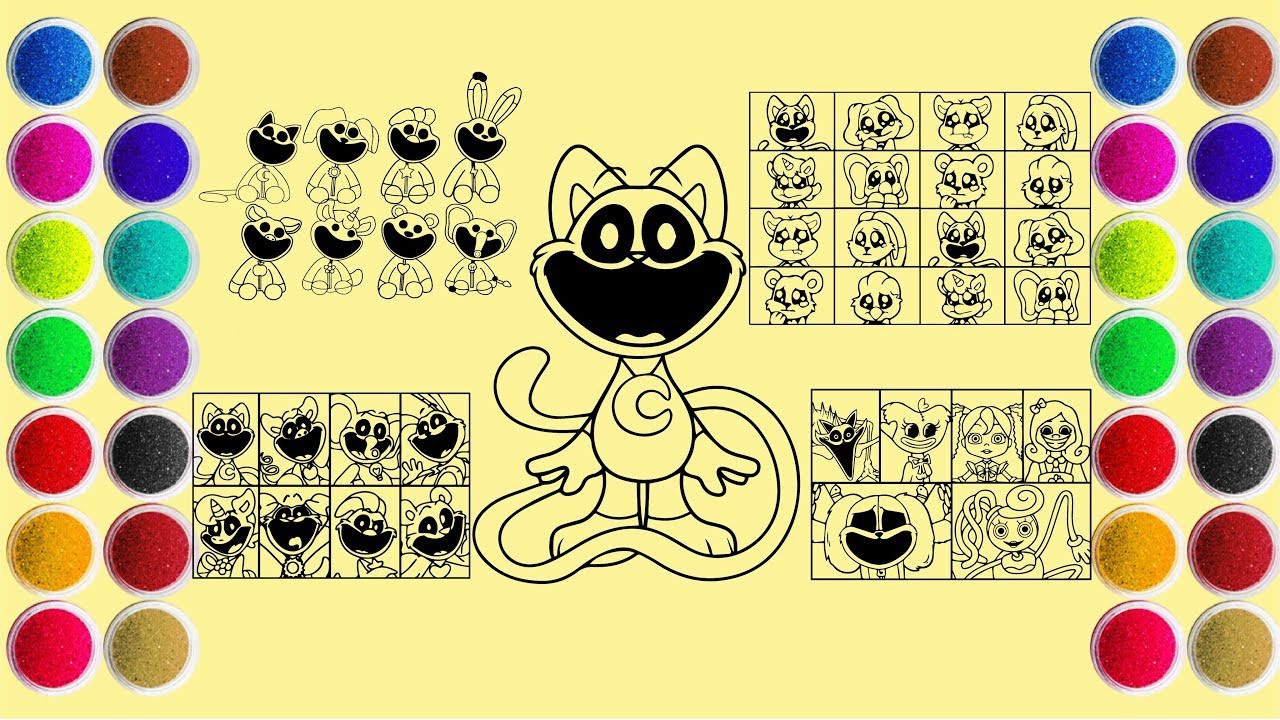 Poppy Playtime Chapter 3 - All Smiling Critters: CatNap, DogDay, CraftyCorn etc