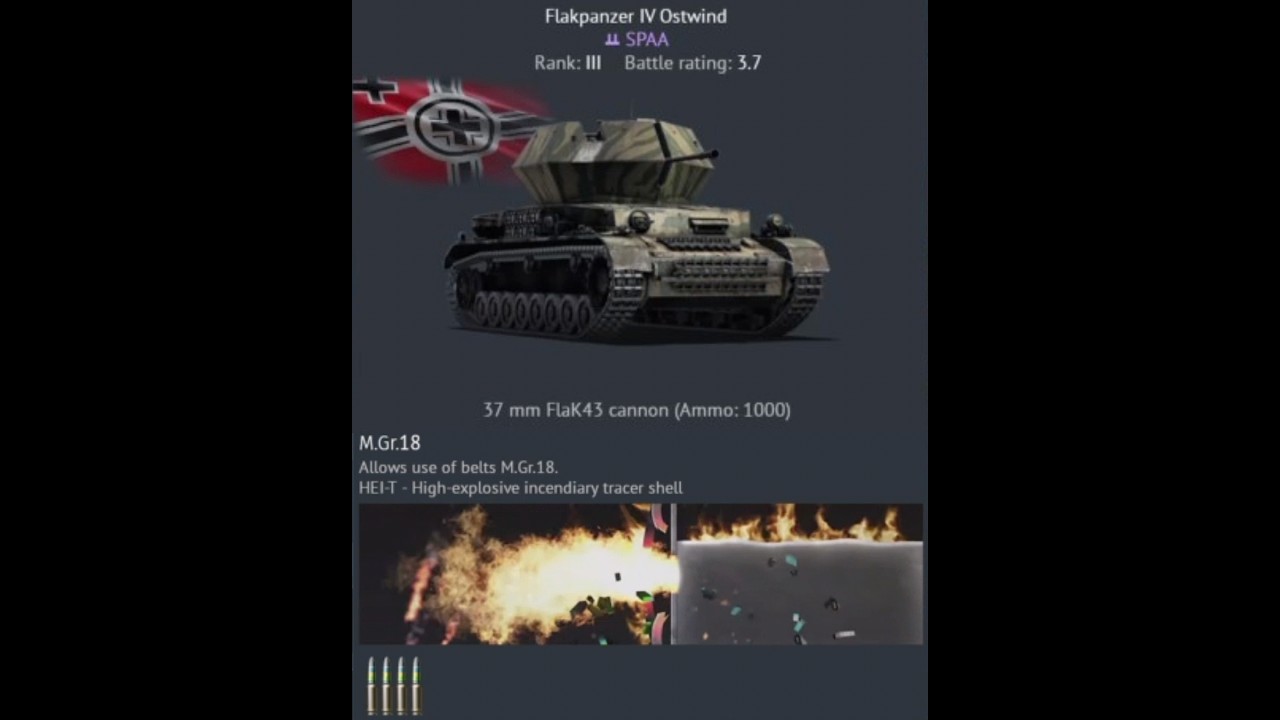 War Thunder | (SPAA) Ostwind | #Shorts