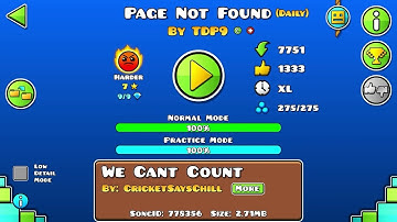 Geometry Dash: Page Not Found by TDP9