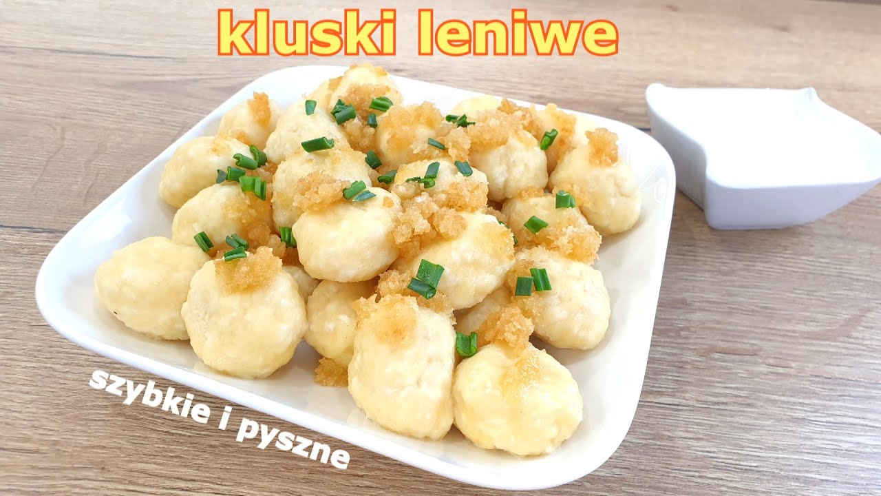 Szybkie KLUSKI SEROWE 👌 przepyszny obiad w kilka minut 👍 leniwe pierogi