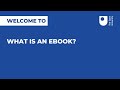 What is an ebook?
