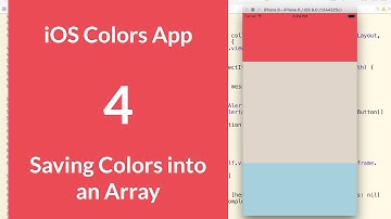 Saving Colors into an Array