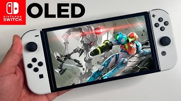 Nintendo Switch OLED Gameplay of Metroid Dread