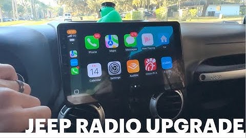 How to Install Radio JEEP WRANGLER  2011-2018 JK JKU Big 10” SCREEN Carplay Radio Head Unit Upgrade