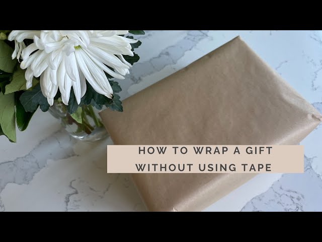 How to gift wrap without tape #giftwrapping #wrappingpresents | TikTok