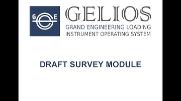Gelios. Draft Survey module