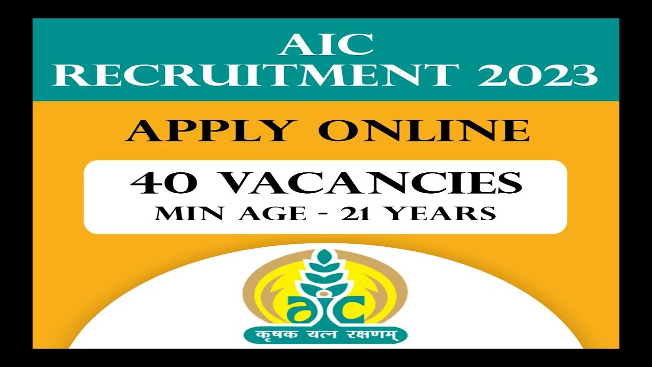 AIC Recruitment 2023 - Management Trainee Jobs - Latest Govt Jobs 2023 - Apply Online