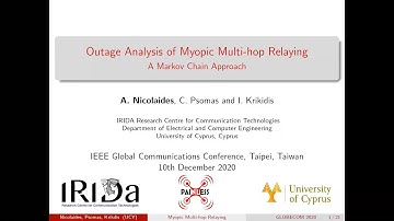 Andreas Nicolaides @ IEEE Globecom 2020