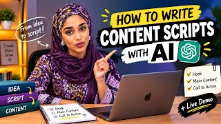 How to Write Content Scripts With FREE AI | ChatGPT Script Writing for Beginners