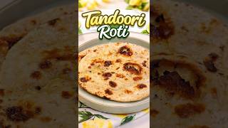 Dhaba Style Tandoori Roti at Home 😍 No Oven No Tandoor #shorts #dhabastyle #recipe