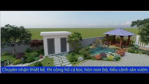 HỒ CÁ KOI ĐÁ CỔ THẠCH SÂN VƯỜN TUYỆT ĐẸP