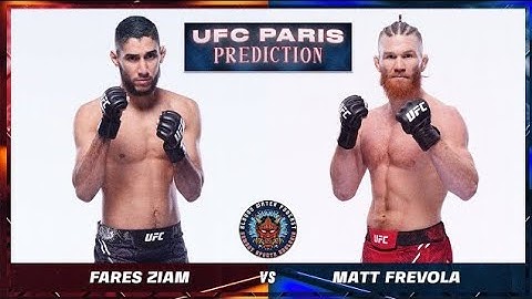 Frevola vs. Ziam: UFC Paris Showdown!