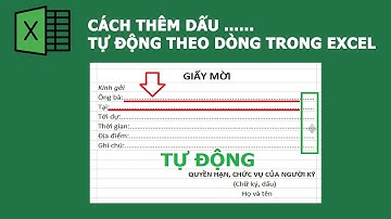 Cách thêm dấu chấm tự động trong excel