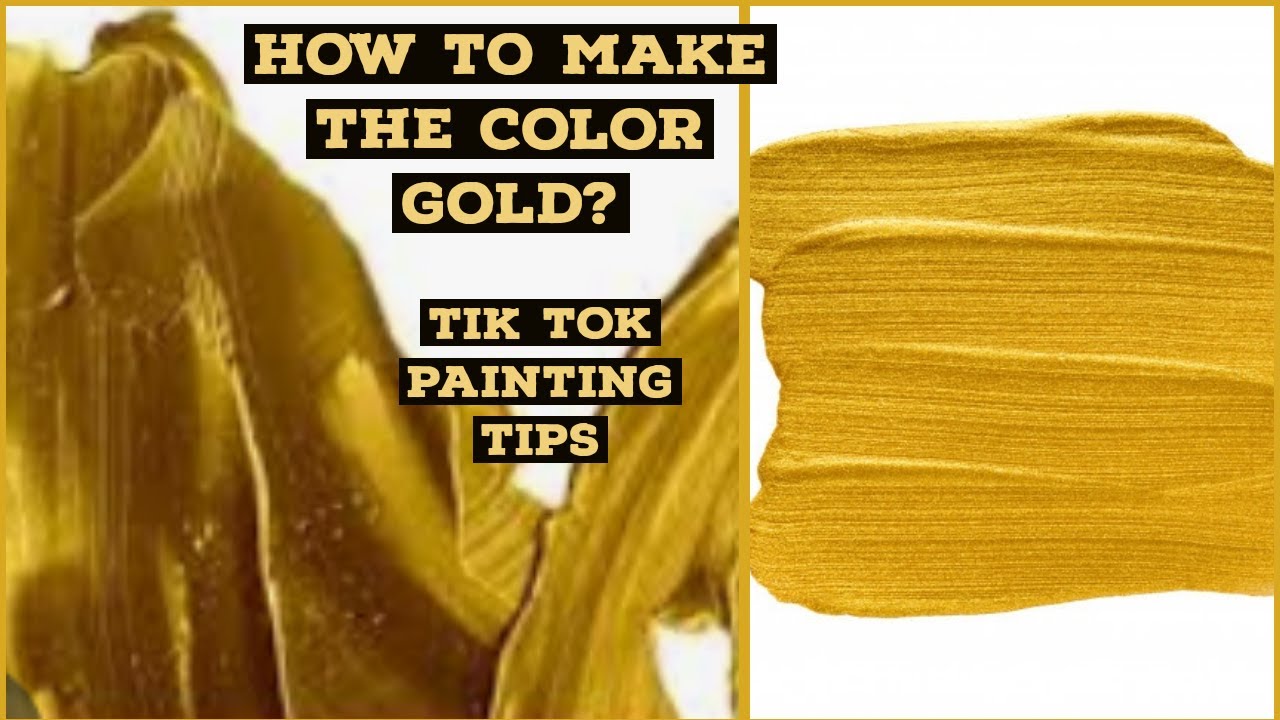 DIY Antique Gold Color Acrylic Paint 