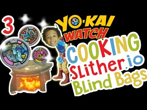 how-to-cook-yo-kai-watch-medals-+-gummy-worms-=-slither.io-blind-bags!-;)-✳-tottychocho