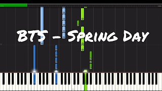 BTS - Spring Day Piano Tutorial chords