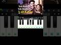 Ye Raaten Yeh Mausam on mobile Piano #songs #love #bollywood