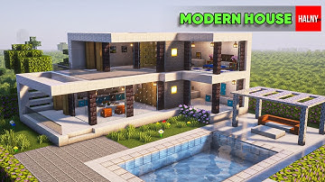 Minecraft realistic modern house tutorial