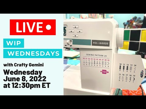 WIP WEDNESDAY #70: How to use decorative stitches on your sewing machine with Crafty Gemini!