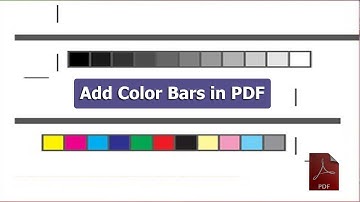 How to Add Color Bars in PDF Document by using adobe acrobat pro